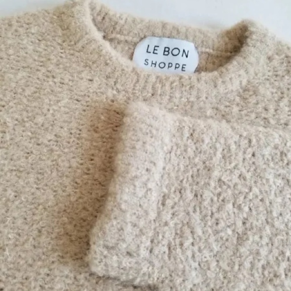 Le Bon Shoppe Cream Crew Neck Sweater